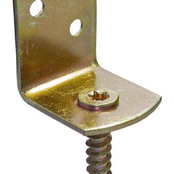 L-beslag geel verzinkt los