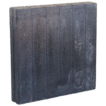 Palissade band 8x50x50cm zwart recht