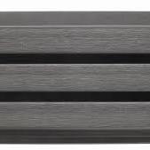Composiet rhombusprofiel triple 3,3x17x390cm antraciet