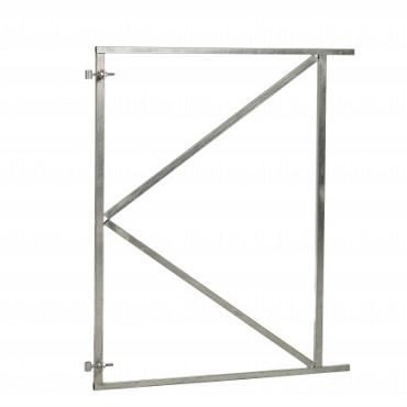 Verstelbaar stalen poortframe 150x155 cm, vuurverzinkt