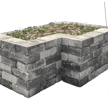 SB-2048 beton muurblok getrommeld 30x20x10cm ★☆☆☆☆