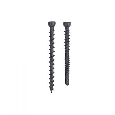 Schroeven RVS zwart (200 st.) + drill bit