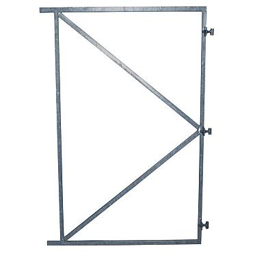 Stalen poortframe met 3 ophangpunten verzinkt 130x155cm