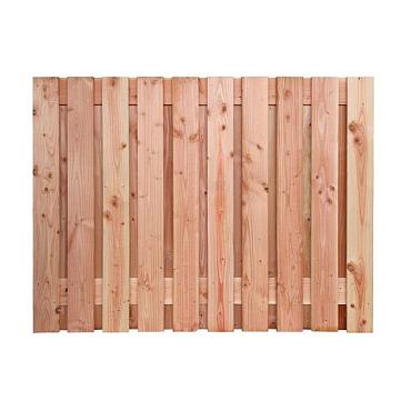 Douglas geschaafd plankenscherm 21-planks 16 mm, 180 x 130 cm t.b.v. betonsysteem, onbehandeld.