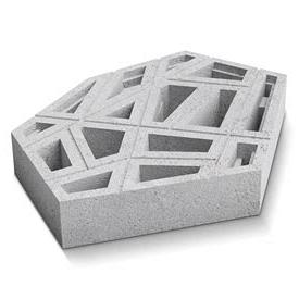 Deer Organic tegel grijs type Crosshatch Small 12cm
