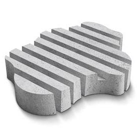 Deer Organic tegel grijs type Straight Small 12cm