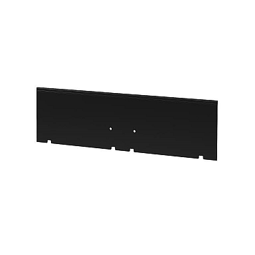Kantopsluiting geplet 300x16,5cm zwart