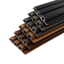 Composiet rhombusprofiel triple 3,3x17x390cm diepzwart