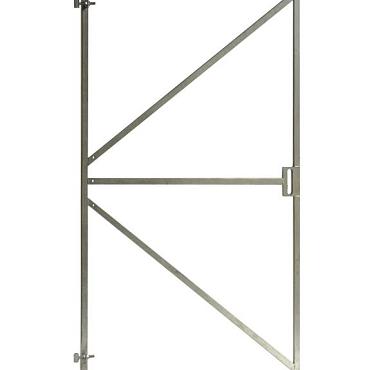 Verstelbaar stalen poortframe met slotkast 180x100cm (incl. oogschroeven, excl. plaatduimen)