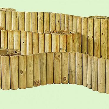 Rolborder Ø 5x20x250 cm, groen geïmpregneerd