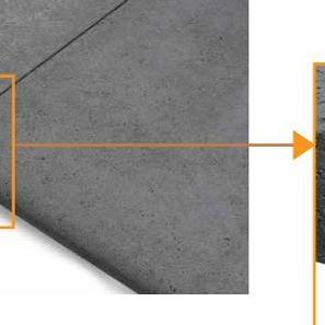 SB-5348 beton zwembadrand hoek rustiek 100x100x5cm ★★☆☆☆