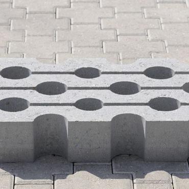 Grasbetontegels 40x60x12cm grijs type vlak
