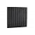 Naaldhout geschaafd plankenscherm 21-planks 15 mm, 180x180cm, recht, geïmpregneerd en zwart gespoten