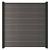 NewTechWood composiet scherm Triple 180x180cm Silver Gray (incl. onder- en bovenprofiel en startblok