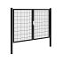 Hillfence metalen dubbele poort Premium-line, 300x180 cm, zwart