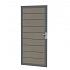 Composiet deur in aluminium frame 90x183 cm, grijs