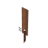 Koppelspies corten tbv kantopsluiting 28cm   incl. 2 zelftappers