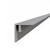 Composiet hoekprofiel/plint 4x4x300 cm, grijs