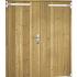 Douglas dubbele dichte deur inclusief kozijn, 168x201 cm, groen geïmpregneerd