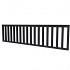 Hekwerk recht douglas type C, 278,5x73 cm, zwart geïmpregneerd