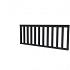 Hekwerk recht douglas type A, 178,5x73 cm, zwart geïmpregneerd