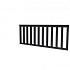 Hekwerk recht douglas type A, 178,5x73 cm, zwart geïmpregneerd