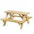 Junior picknicktafel Björn, bladmaat 90x38,5 cm, groen geïmpregneerd