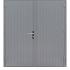 Hardhouten dubbele dichte deur Prestige, 202x221 cm, grijs gegrond