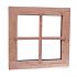 Douglas vast raam Prestige met dubbelglas, 66,4x66,4 cm, onbehandeld