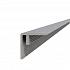 Composiet hoekprofiel/plint 4x4x300 cm, grijs