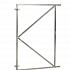 Verstelbaar stalen poortframe 120x155 cm, vuurverzinkt