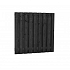 Naaldhout geschaafd plankenscherm 19-planks 15 mm, 180x180 cm, recht, geïmpregneerd en zwart gedom