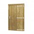 Douglas enkele deur inclusief kozijn extra breed en hoog, rechtsdraaiend, 119x209 cm, groen geïmpr
