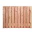 Douglas geschaafd plankenscherm 21-planks 16 mm, 180 x 130 cm t.b.v. betonsysteem, onbehandeld.