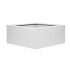 Bloembak vlak WIT 90x90x60cm excl. bodem