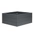 Bloembak - ANTRACIET 120x120x42 cm