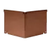 Kantopsluiting inwendige hoek geplet 10cm Corten