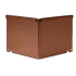 Kantopsluiting inwendige hoek geplet 28cm Corten