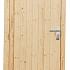 Vuren enkele dichte deur inclusief kozijn, rechtsdraaiend, 90x201 cm, onbehandeld
