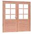 Douglas dubbele 6-ruits deur Prestige met duBBelglas, 202x221 cm, onbehandeld