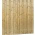 Jumboscherm geschaafd vuren 18-planks 15 mm, 180x200 cm, recht verticaal, groen geïmpregneerd