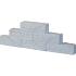 SB-3175 beton muurblok geknipt 29x9x9cm ★★☆☆☆