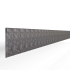 Kantopsluiting verzinkt 16,5x300cm geplet
