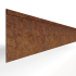 Kantopsluiting corten 16,5x300cm geplet
