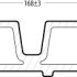 Composiet rhombusprofiel double 3,3x17x390cm Ipé