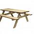 Picknicktafel Easy, 42 mm dik, bladmaat 180x70 cm, groen geïmpregneerd
