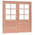 Douglas dubbele 6-ruits deur Prestige met duBBelglas, 202x221 cm, onbehandeld