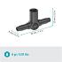 Gardena 13216 T-stuk 3/16" voor sproeiers