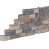 SB-2053 beton muurblok 24/17x15x10cm ★☆☆☆☆