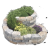 SB-2057 beton bloembakset   ★☆☆☆☆